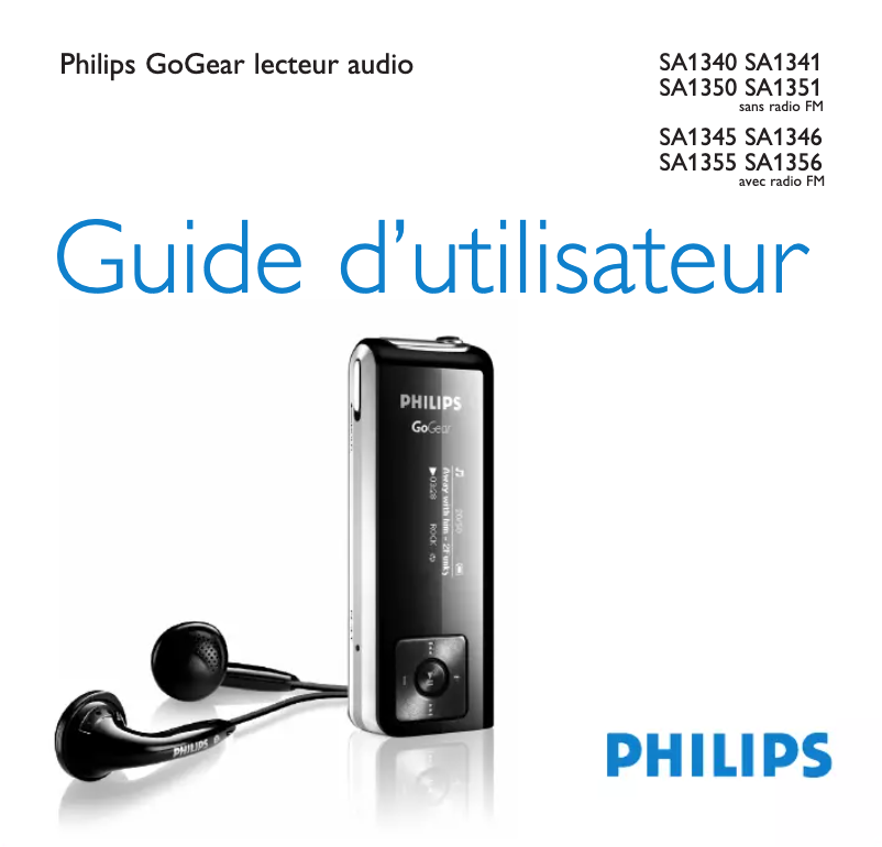 Page n°1 - Manuel utilisateur Philips SA1345