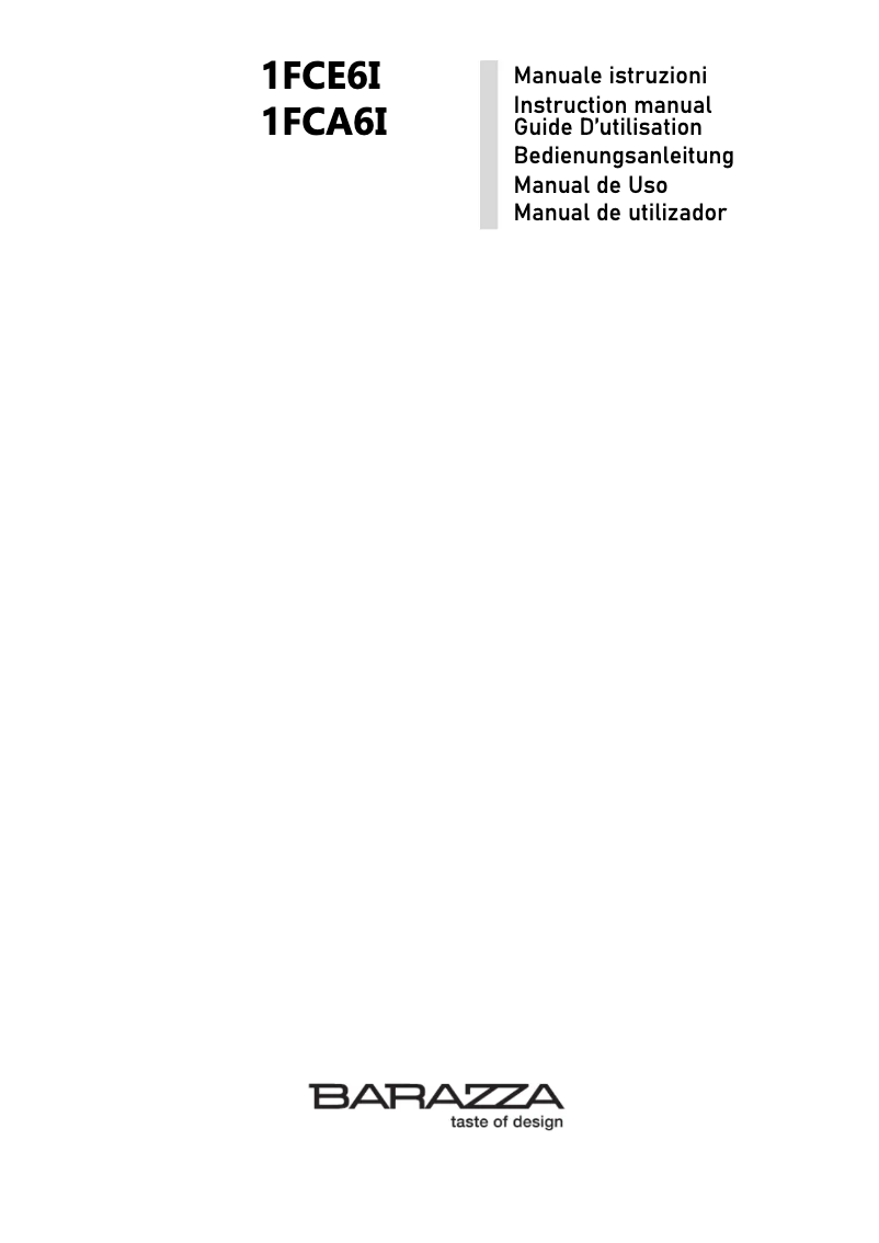 Image de la première page du manuel de l'appareil 1FCA6I