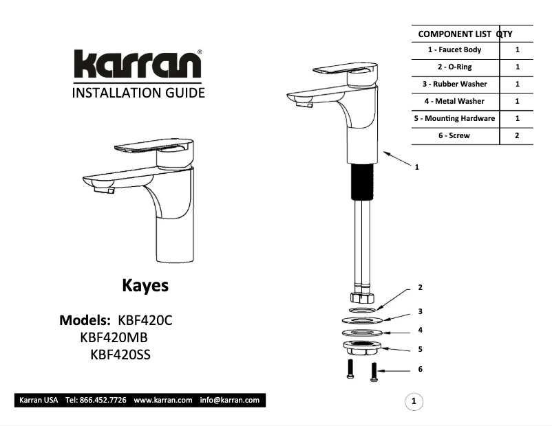 Image de la première page du manuel de l'appareil Kayes KBF420C