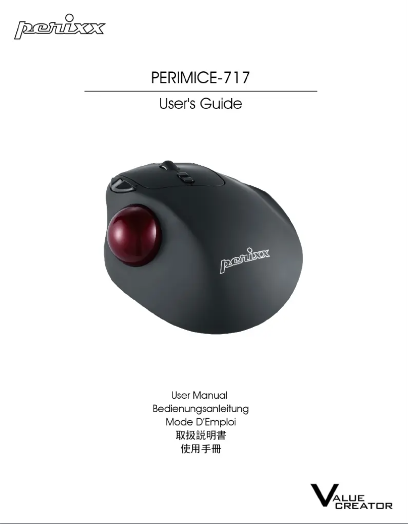 Page n°1 - Manuel utilisateur Perixx PERIMICE-717