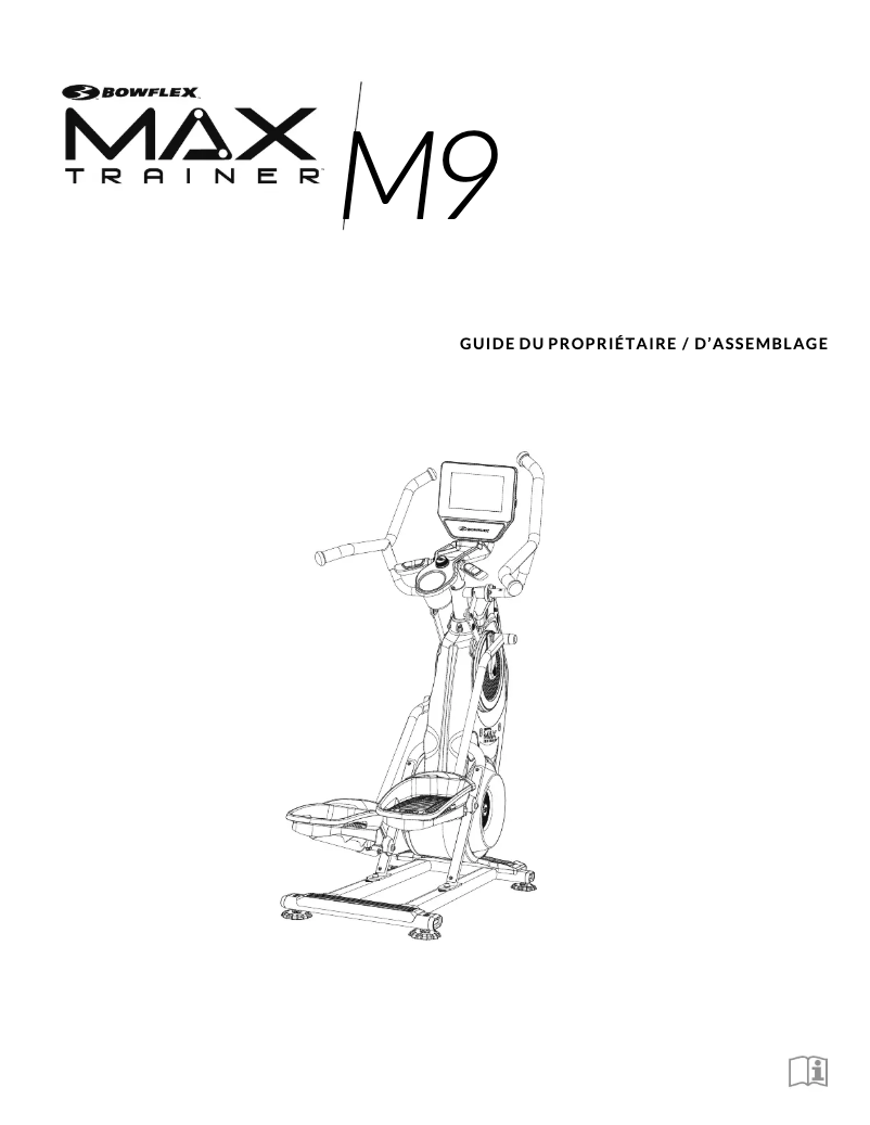 Page 1 de la notice Instructions / montage Bowflex Max Trainer M9