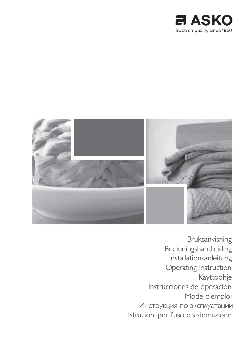 Page 1 de la notice Manuel utilisateur Asko HDB115T