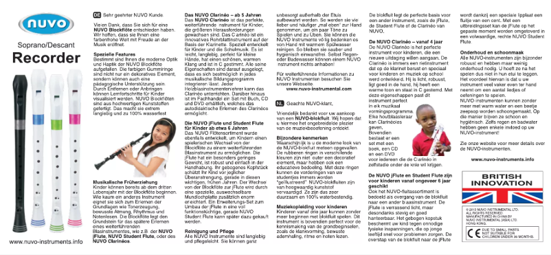 Página 1 del manual Manual de usuario NUVO NU-RG300BK