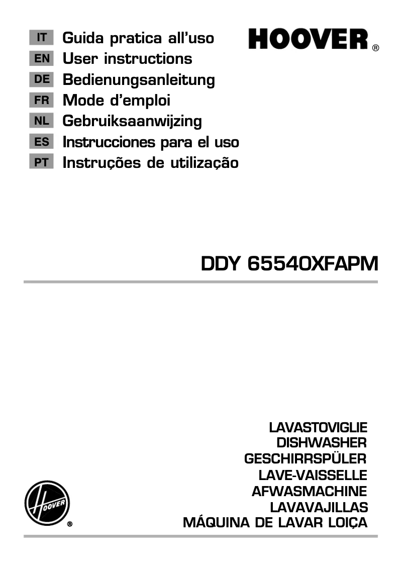 Image de la première page du manuel de l'appareil DDY 65540XFAPM-S
