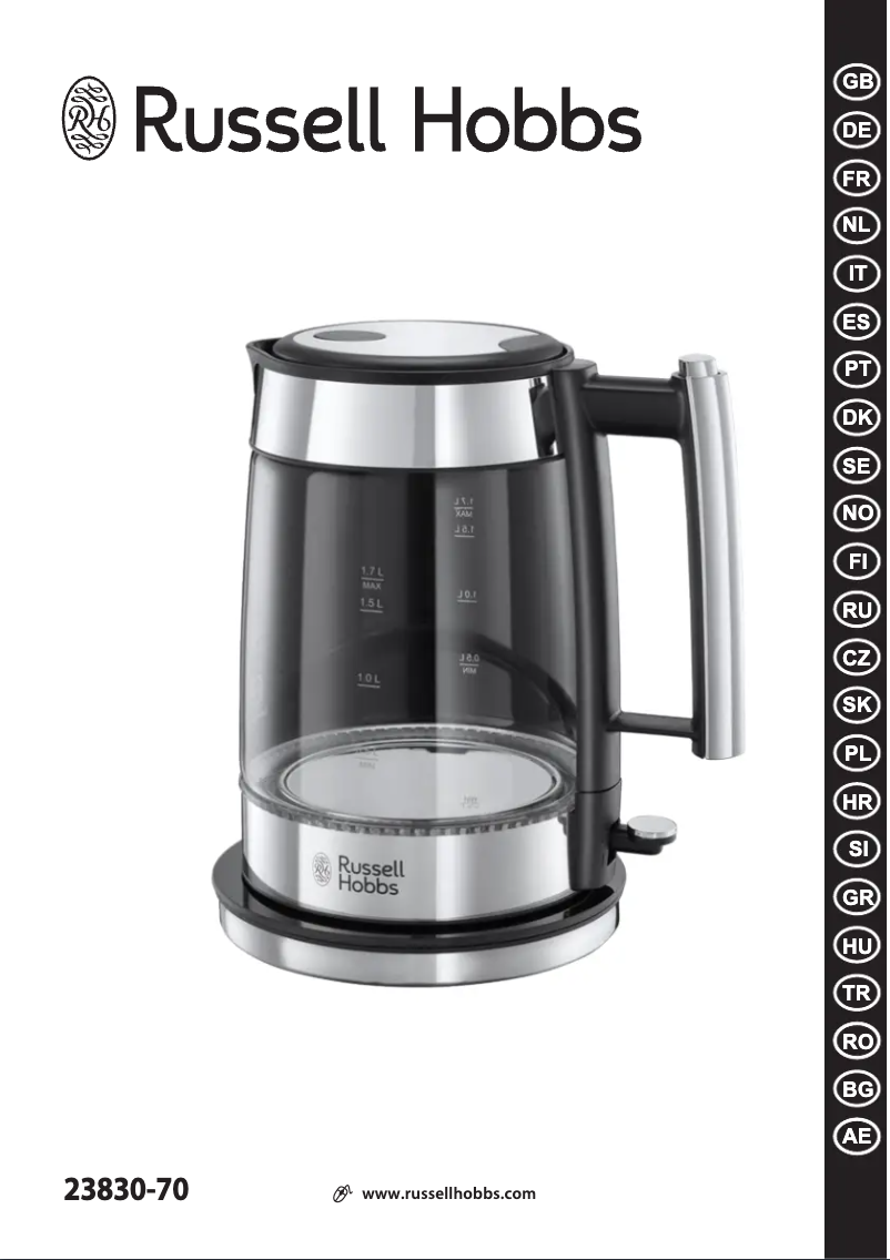 Página 1 del manual Manual de usuario Russell Hobbs 23830