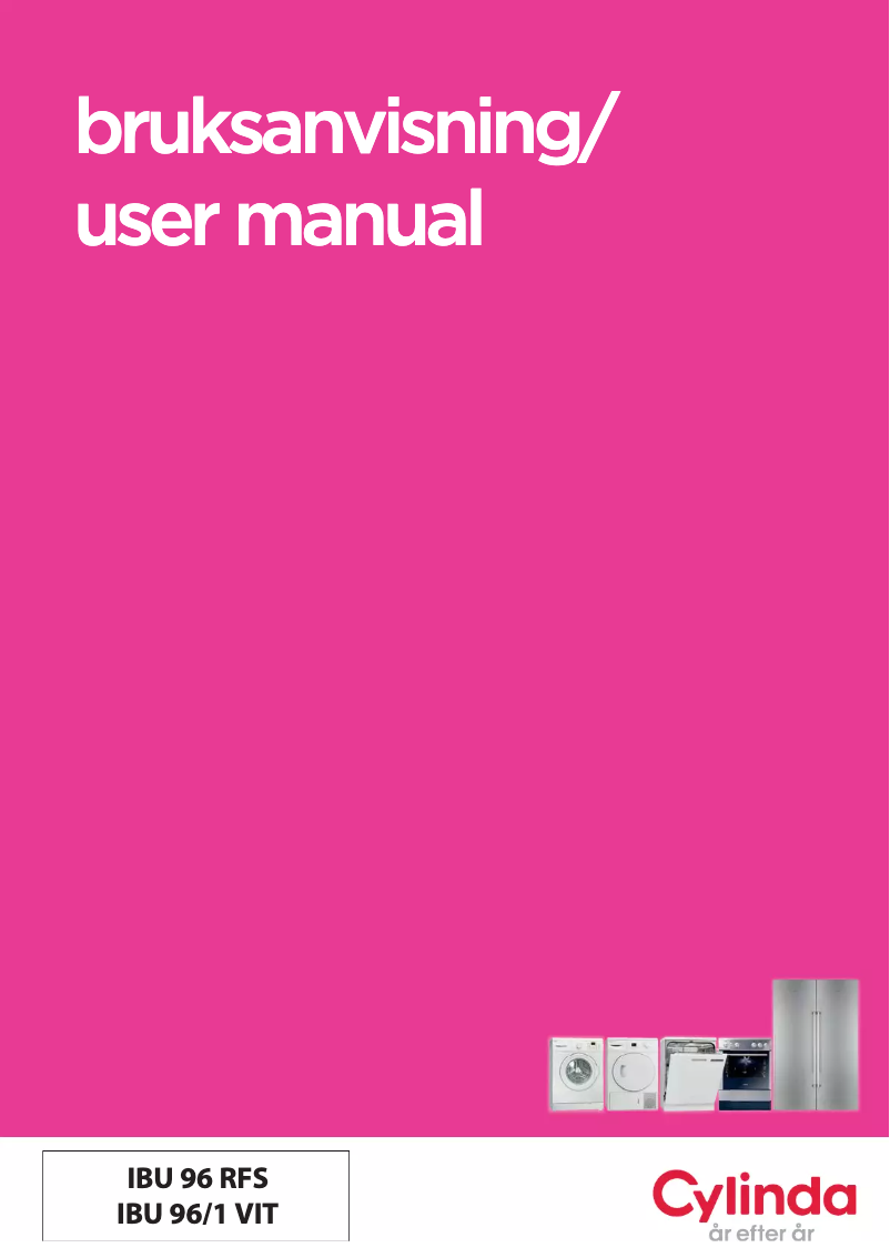 Page 1 de la notice Manuel utilisateur Cylinda IBU 96 V