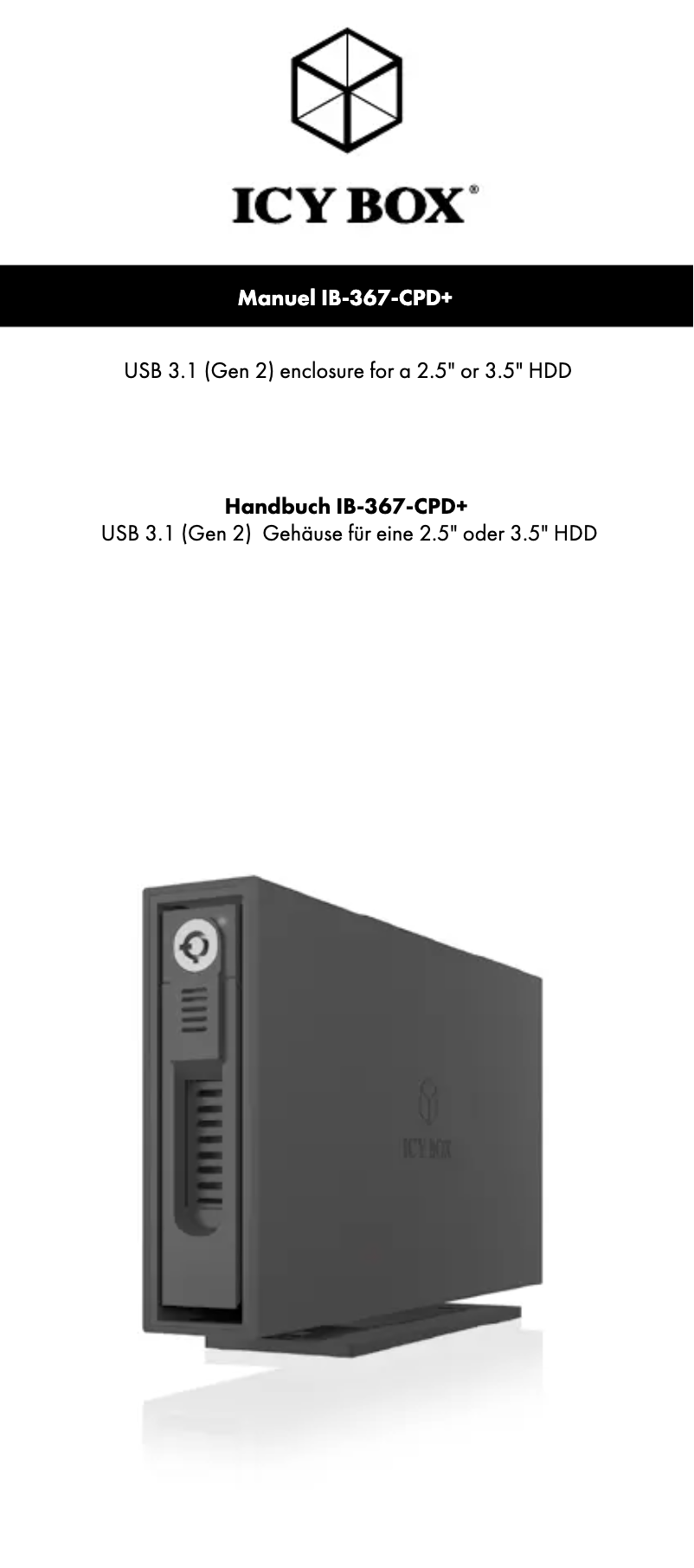 Image de la première page du manuel de l'appareil IB-367-CPD+