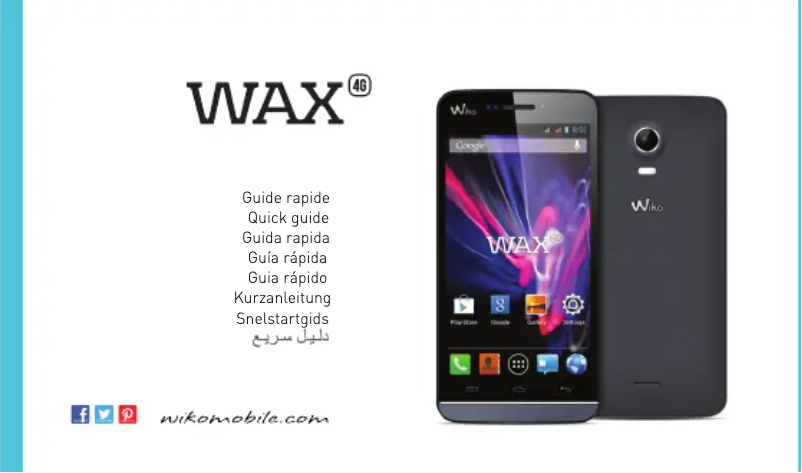 Page n°1 - Manuel utilisateur Wiko Wax