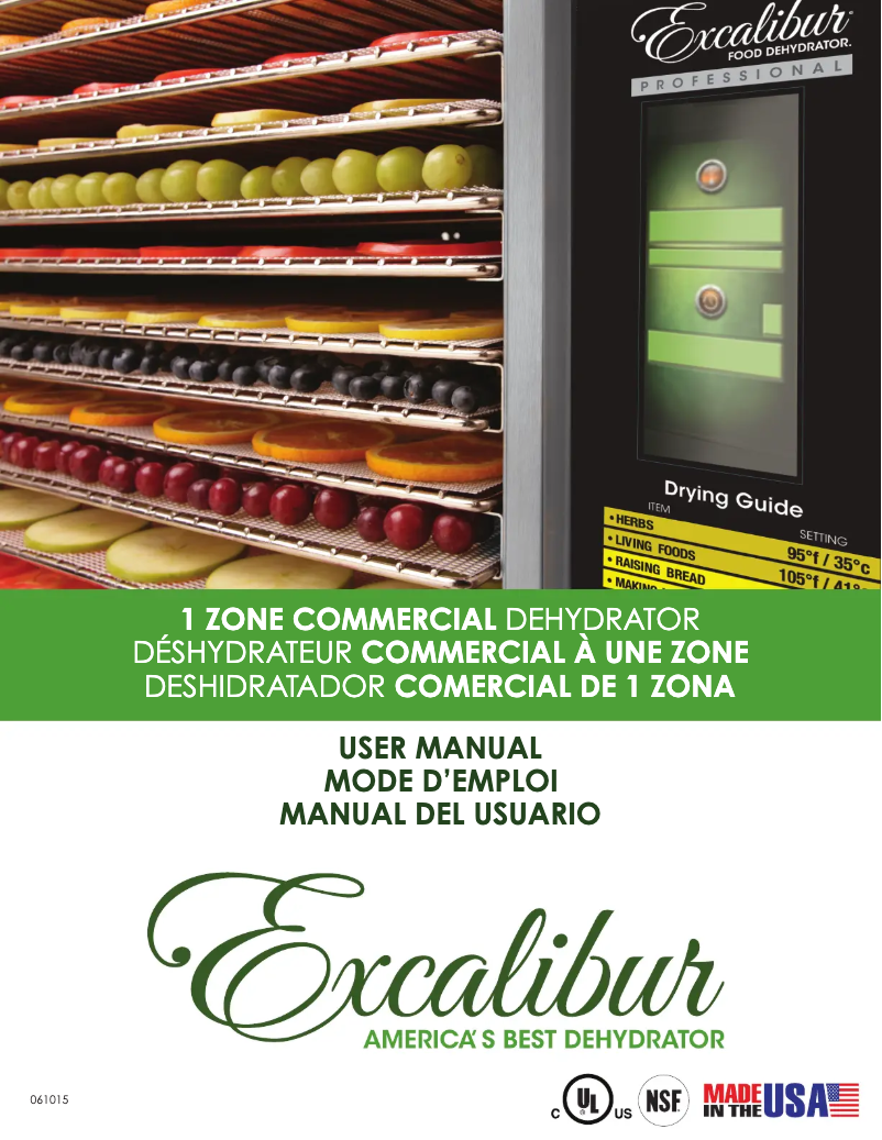 Page 1 de la notice Manuel utilisateur Excalibur COMM1