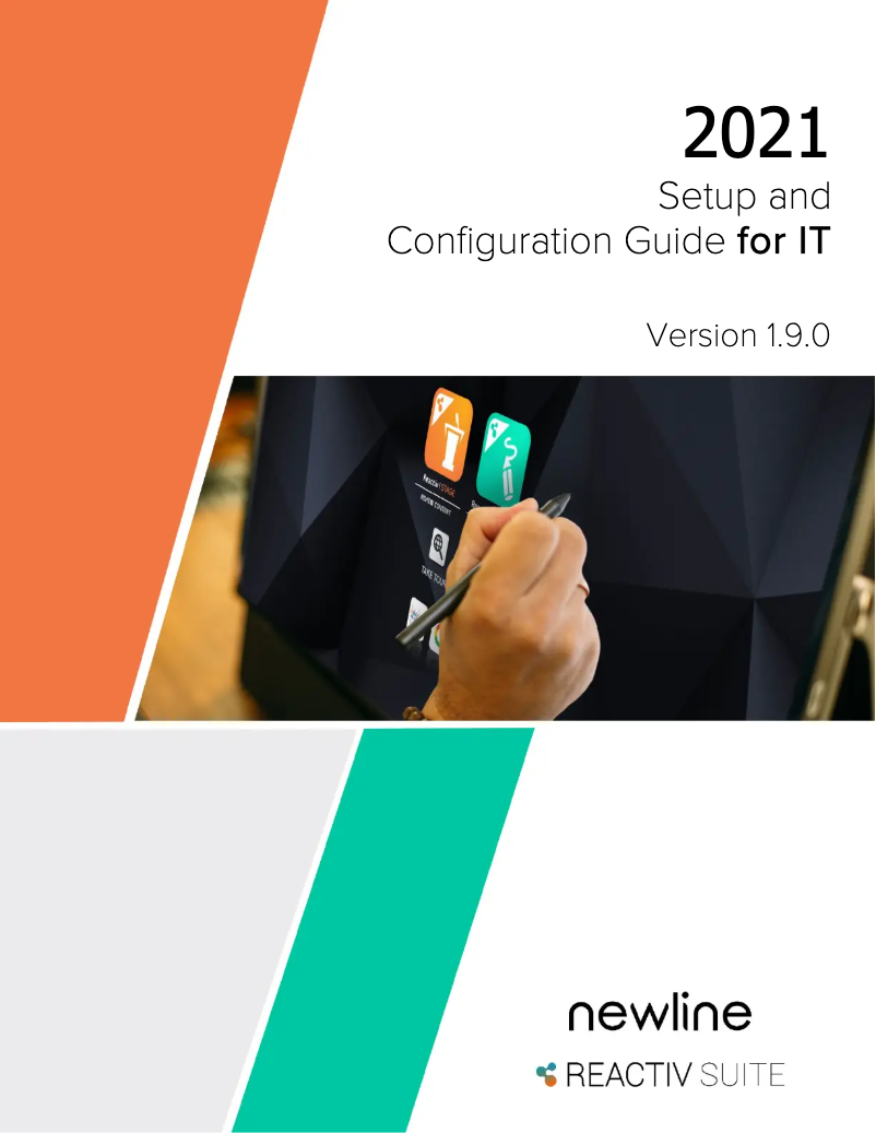 Page 1 de la notice Manuel utilisateur Newline Reactiv