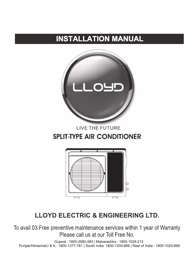 Page n°1 - Manuel utilisateur Lloyd LS9A3P