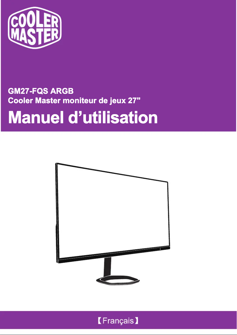 Image de la première page du manuel de l'appareil GM27-FQS ARGB