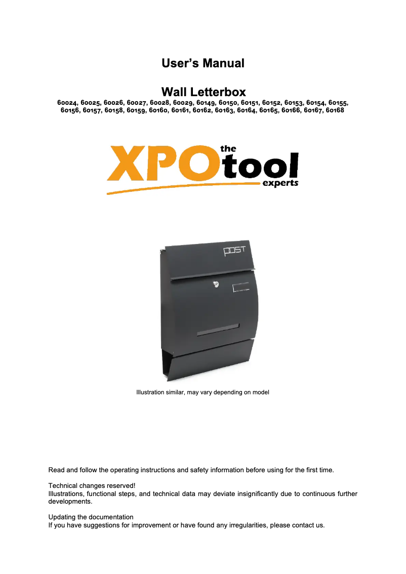 Image de la première page du manuel de l'appareil 60165