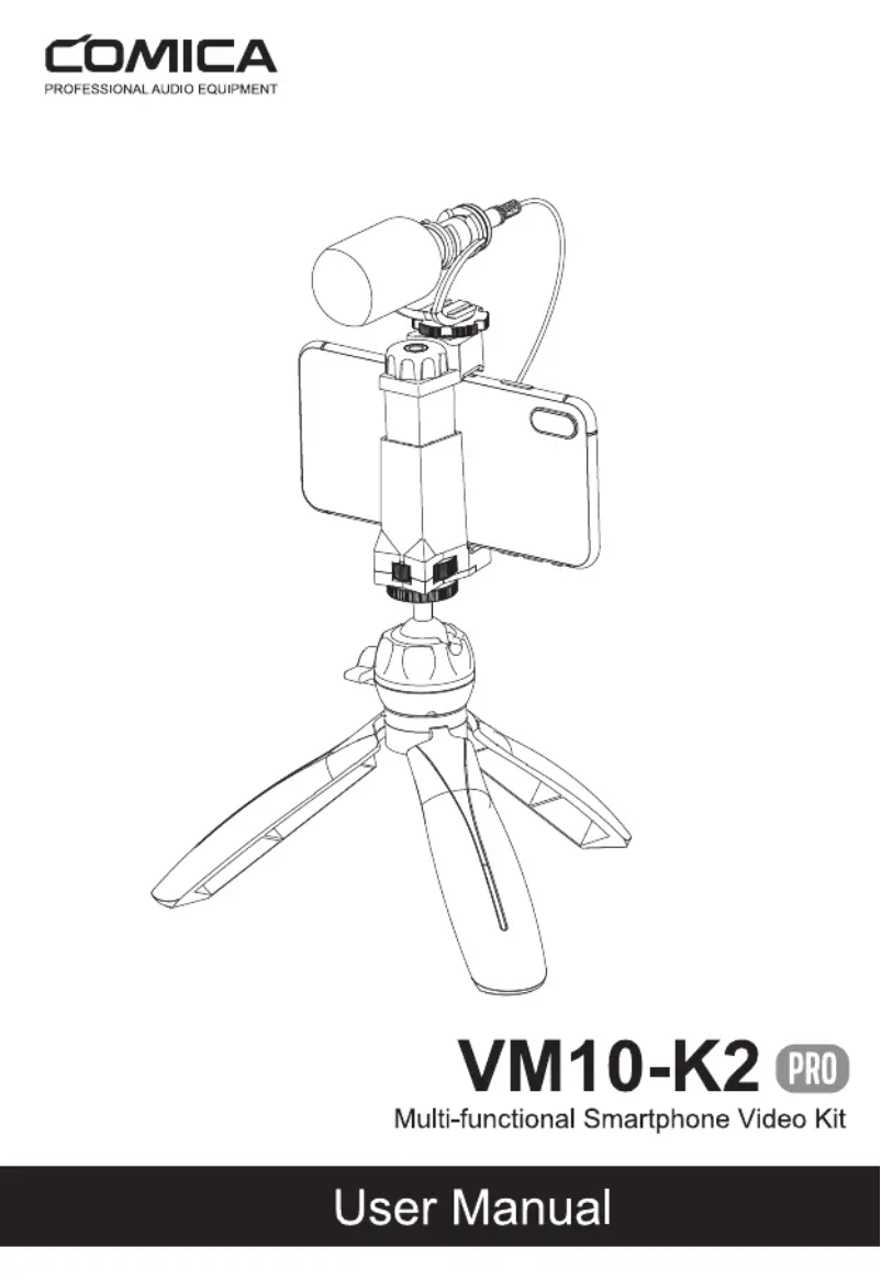 Page 1 de la notice Manuel utilisateur Comica VM10-K2 PRO
