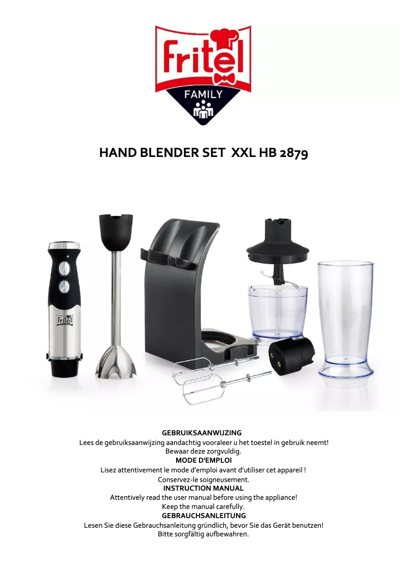 Page 1 de la notice Manuel utilisateur Fritel HB2879