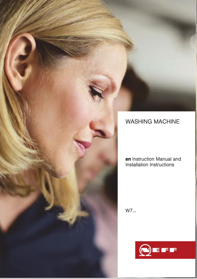 Page 1 de la notice Manuel utilisateur Neff W7460X2GB