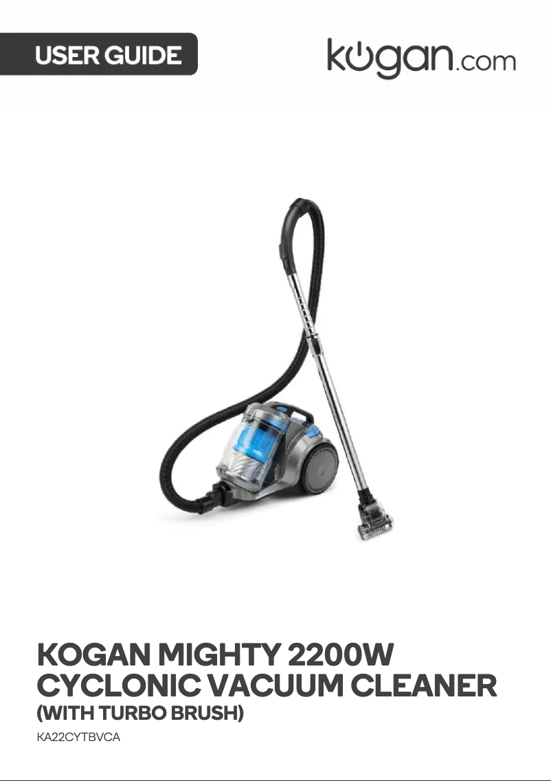 First page image of the manual for KA22CYTBVCA