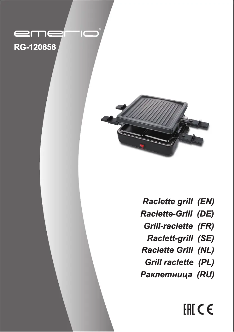 Page 1 de la notice Manuel utilisateur Emerio RG-120656