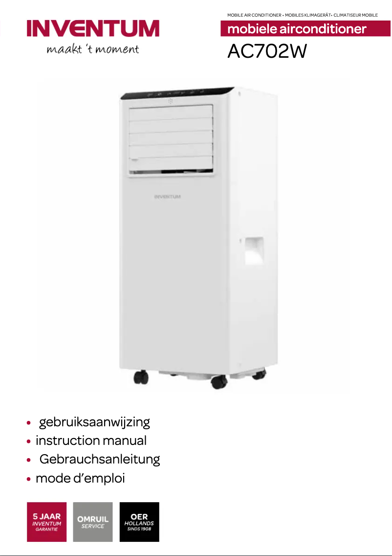 Page 1 de la notice Manuel utilisateur Inventum AC702W