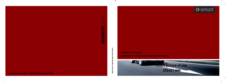Page 1 de la notice Manuel utilisateur Smart Fortwo Cabriolet (2008)