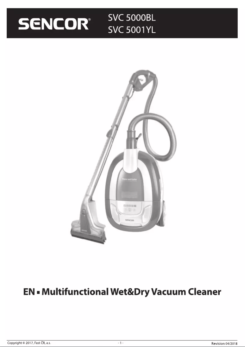 Image de la première page du manuel de l'appareil SVC 5000BL