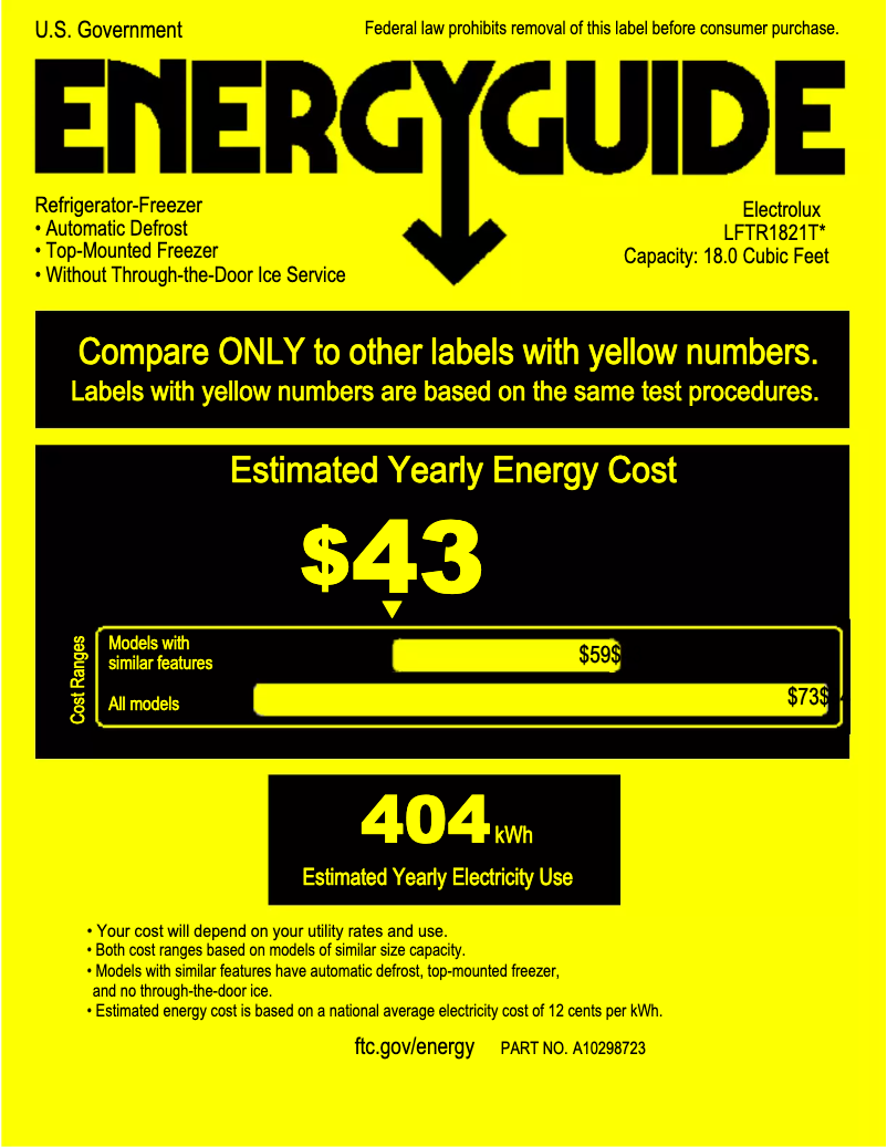 Image de la première page du manuel de l'appareil FFTR1821TS