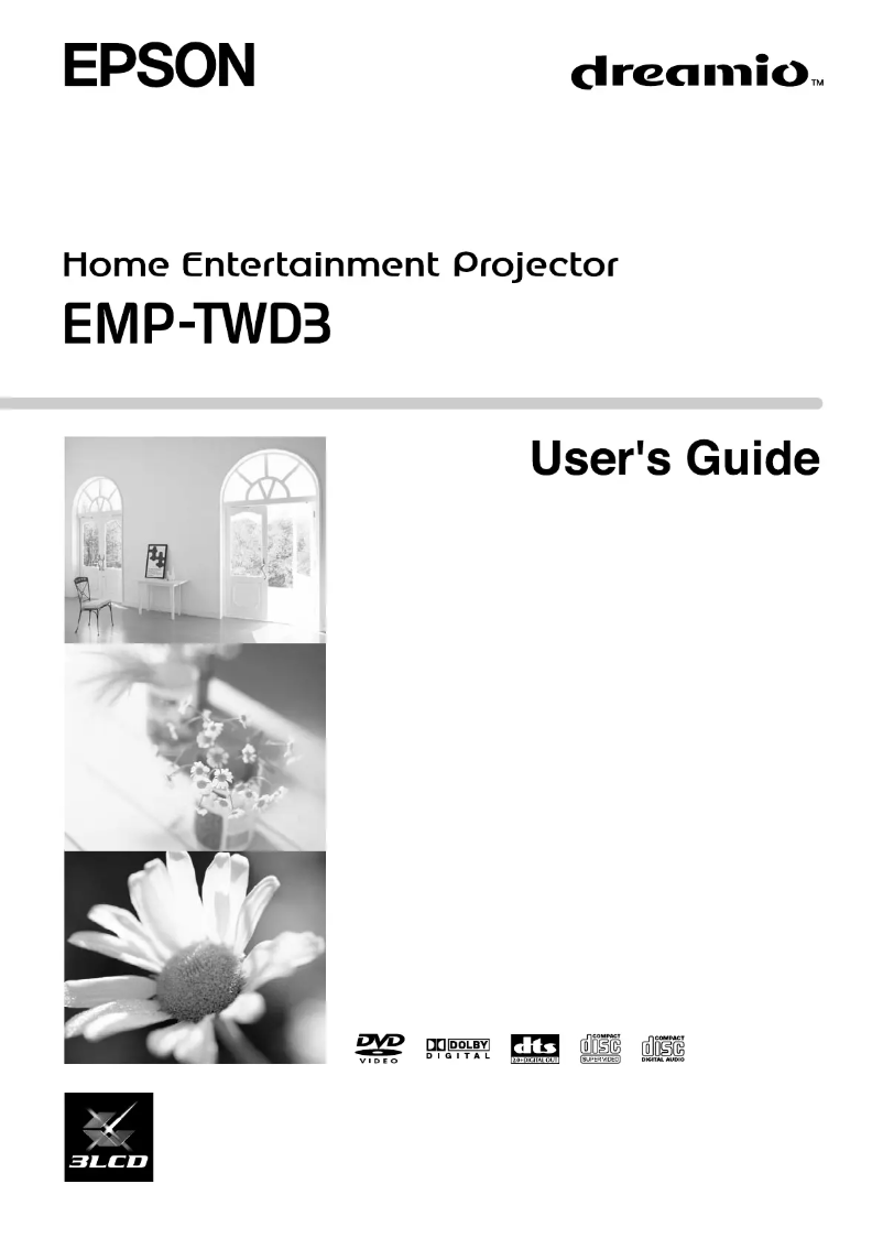 Page 1 of the manual User Manual Epson EMP-TWD3