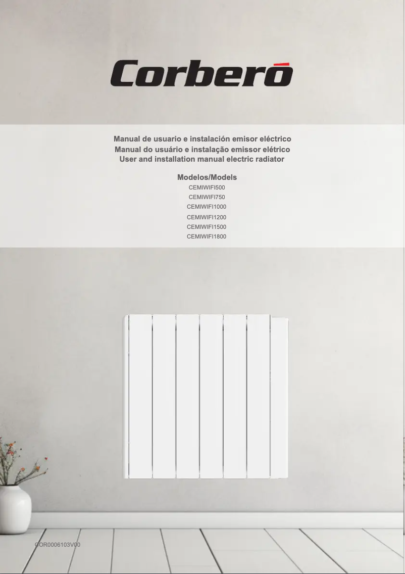 Página 1 del manual Manual de usuario Corbero CEMIWIFI750