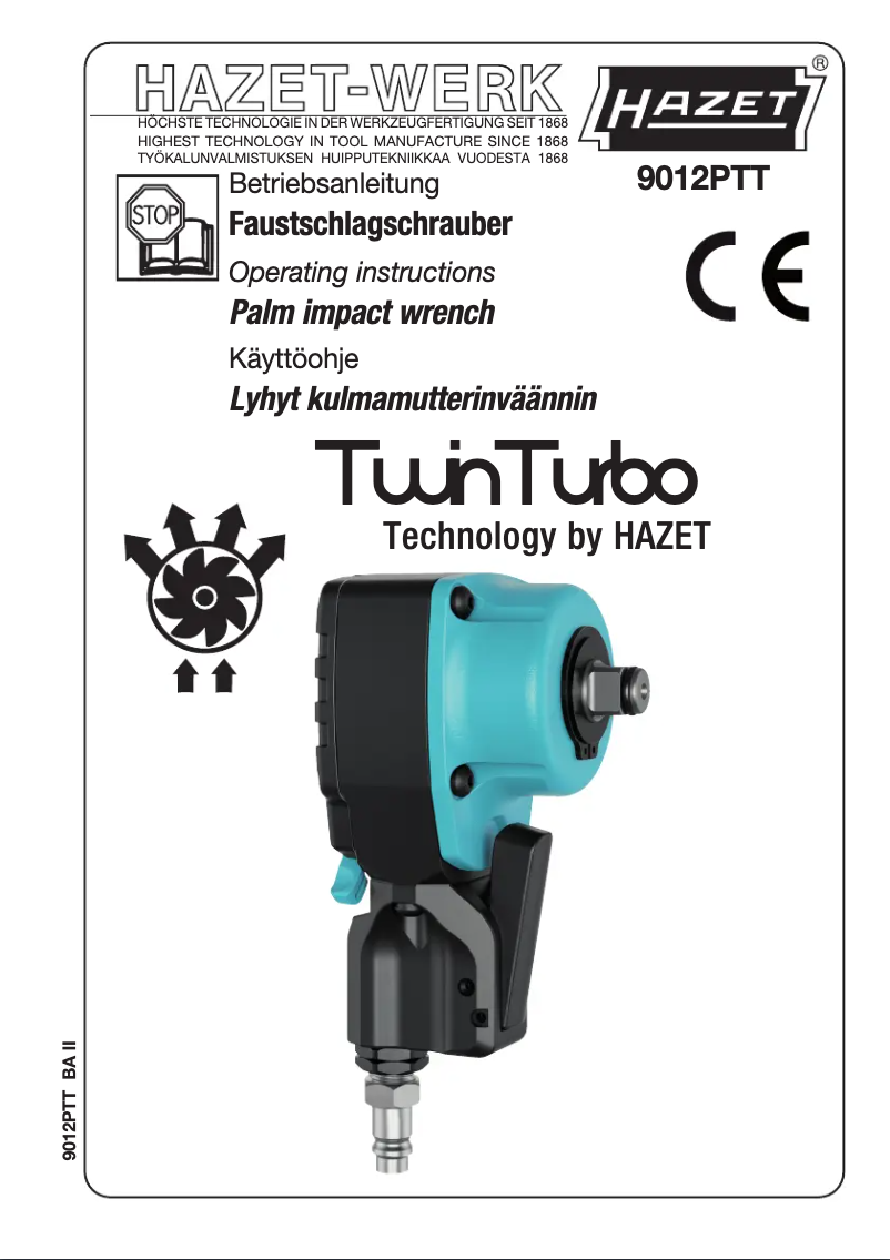 Page n°1 - Manuel utilisateur Hazet 9012PTT