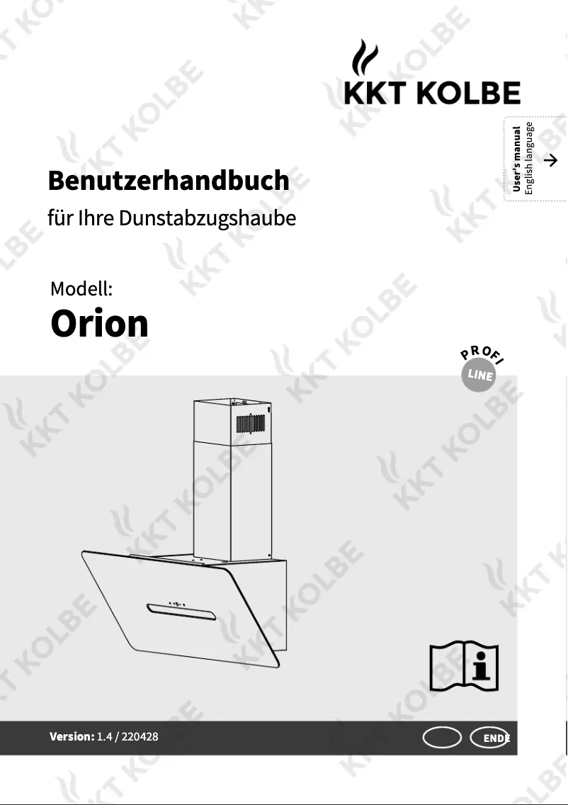 Page 1 de la notice Manuel utilisateur KKT Kolbe ORION9109S