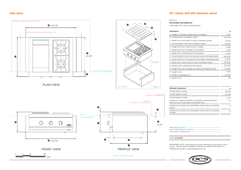 Page n°1 - Fiche technique DCS BFGC-30BGD-N