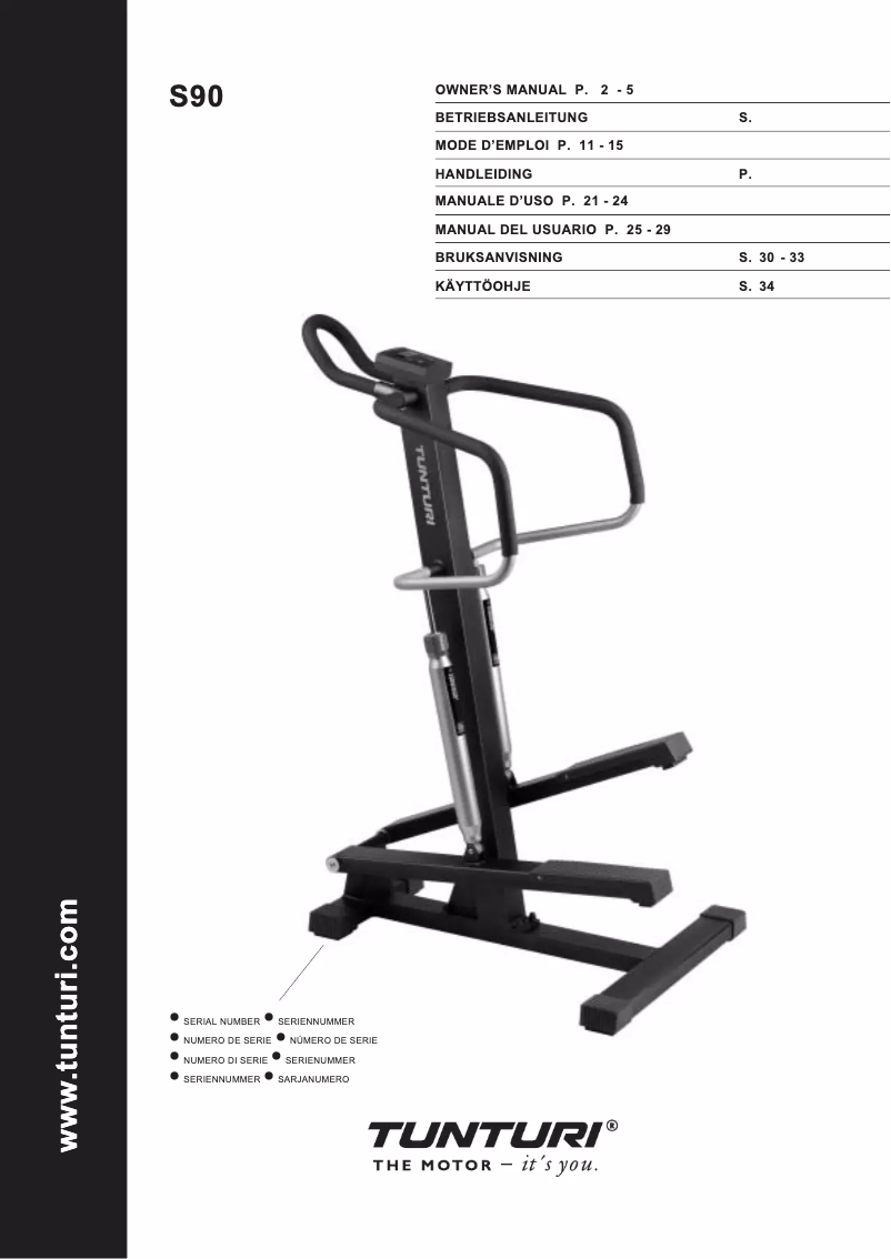 Image de la première page du manuel de l'appareil S90