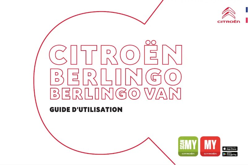 Imagen de la primera página del manual del dispositivo Berlingo (2021)