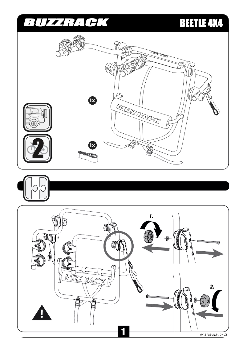 Page n°1 - Manuel utilisateur Buzz Rack Beetle 4x4
