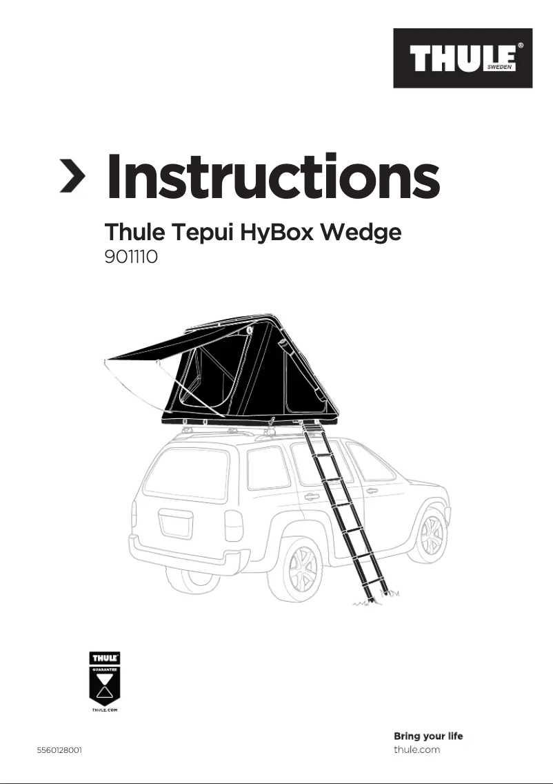 Image de la première page du manuel de l'appareil Tepui HyBox Wedge