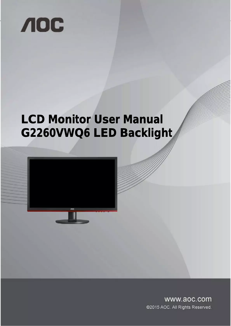 Image de la première page du manuel de l'appareil G2260VWQ6