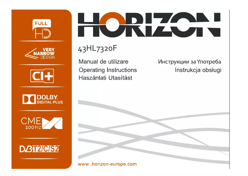 Page n°1 - Manuel utilisateur Horizon 43HL7320F