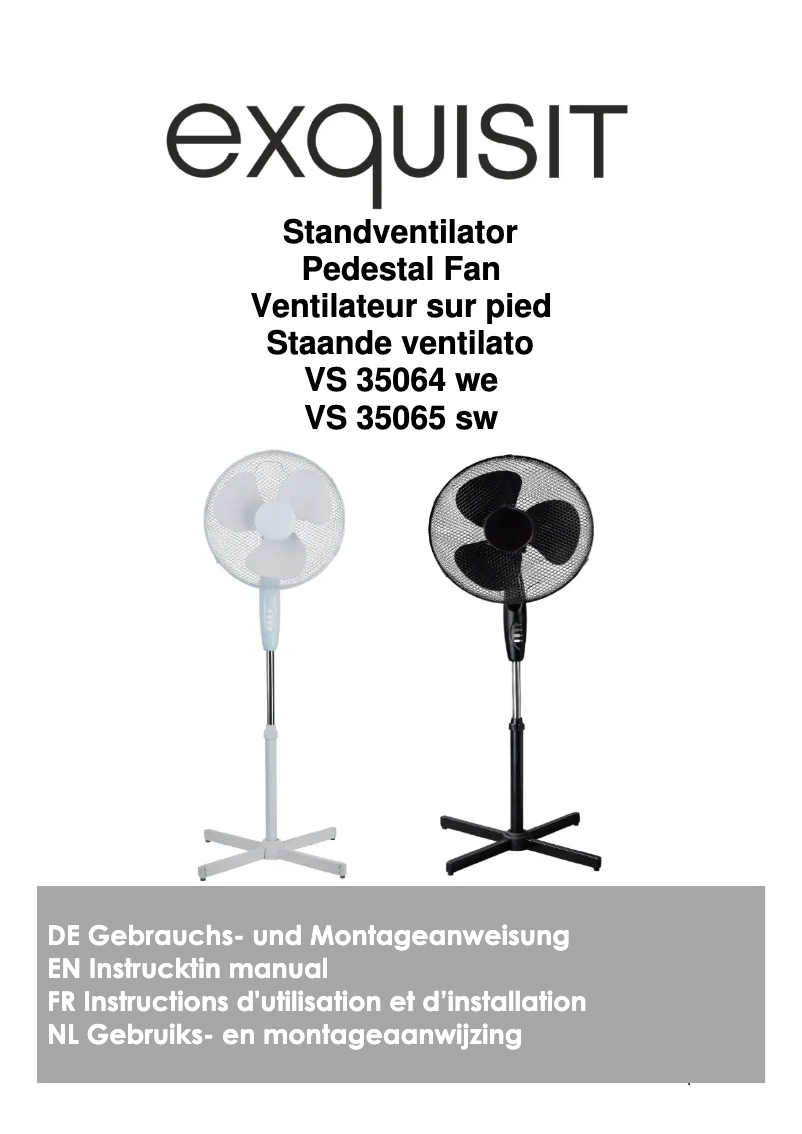 Page n°1 - Manuel utilisateur Exquisit VS 35064 we