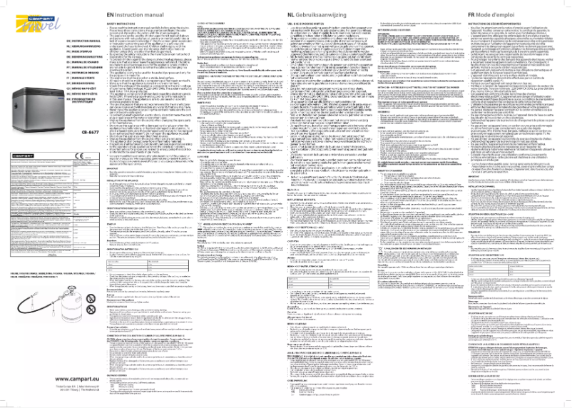 Image de la première page du manuel de l'appareil CB-8677