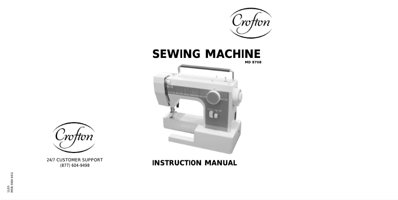 Page n°1 - Manuel utilisateur Crofton MD 8708