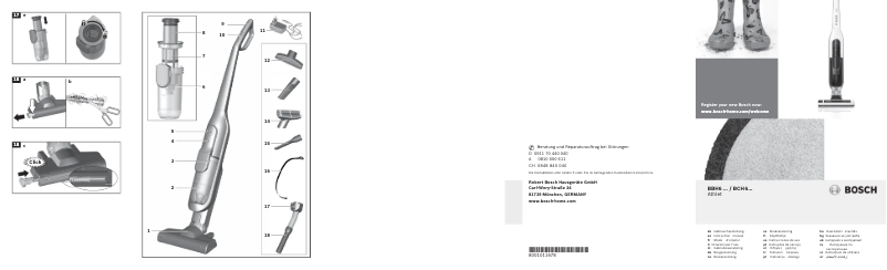 Image de la première page du manuel de l'appareil BCH62560GB