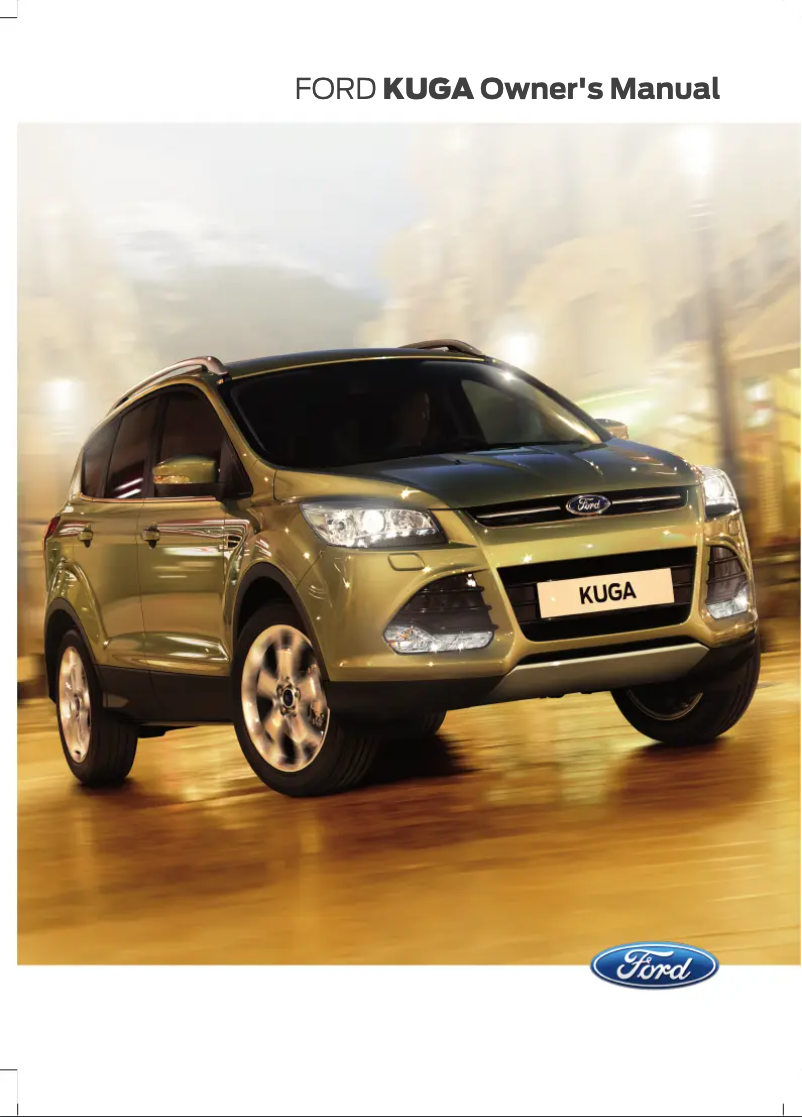 Page 1 of the manual User Manual Ford Kuga (2012)