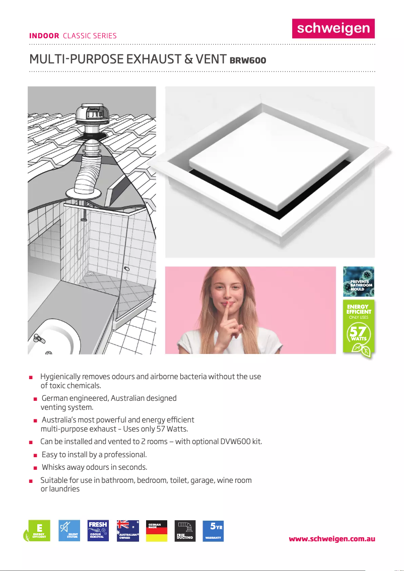 Page n°1 - Fiche technique Schweigen BRW600