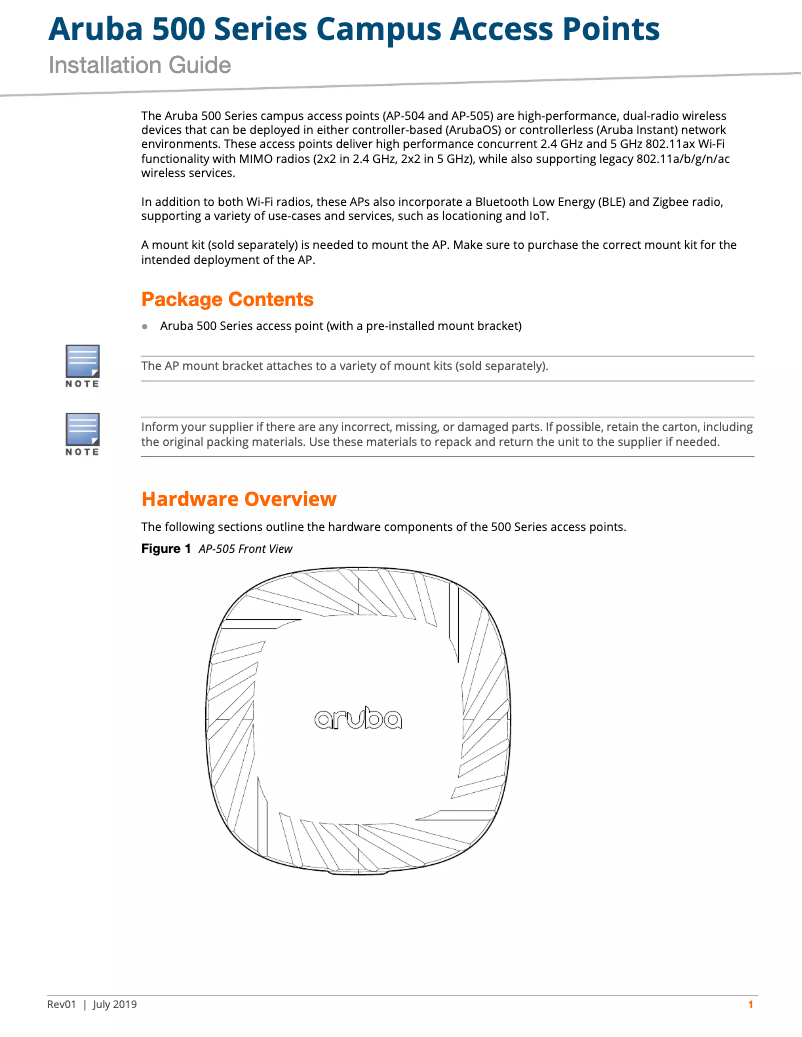 Image de la première page du manuel de l'appareil AP-505