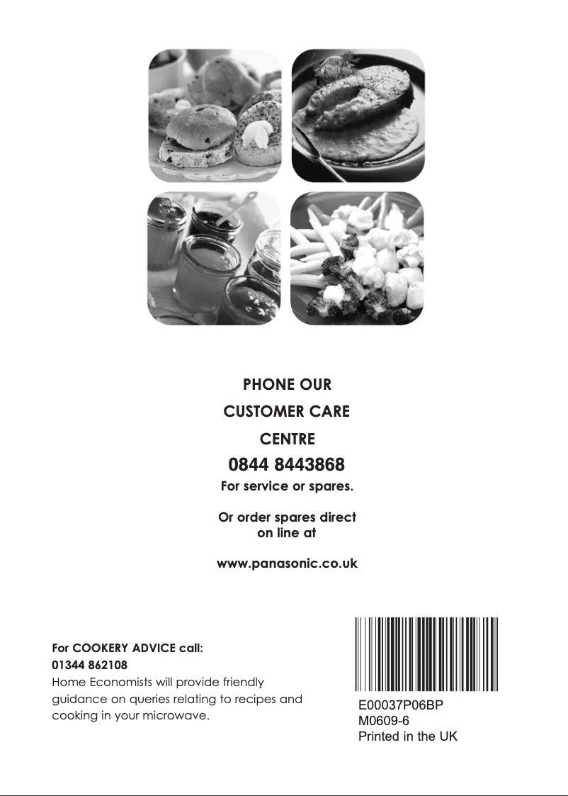 Page 1 de la notice Manuel utilisateur Panasonic NN-CT878S