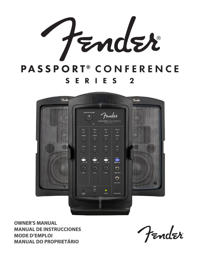 Imagen de la primera página del manual del dispositivo Passport Conference Series 2