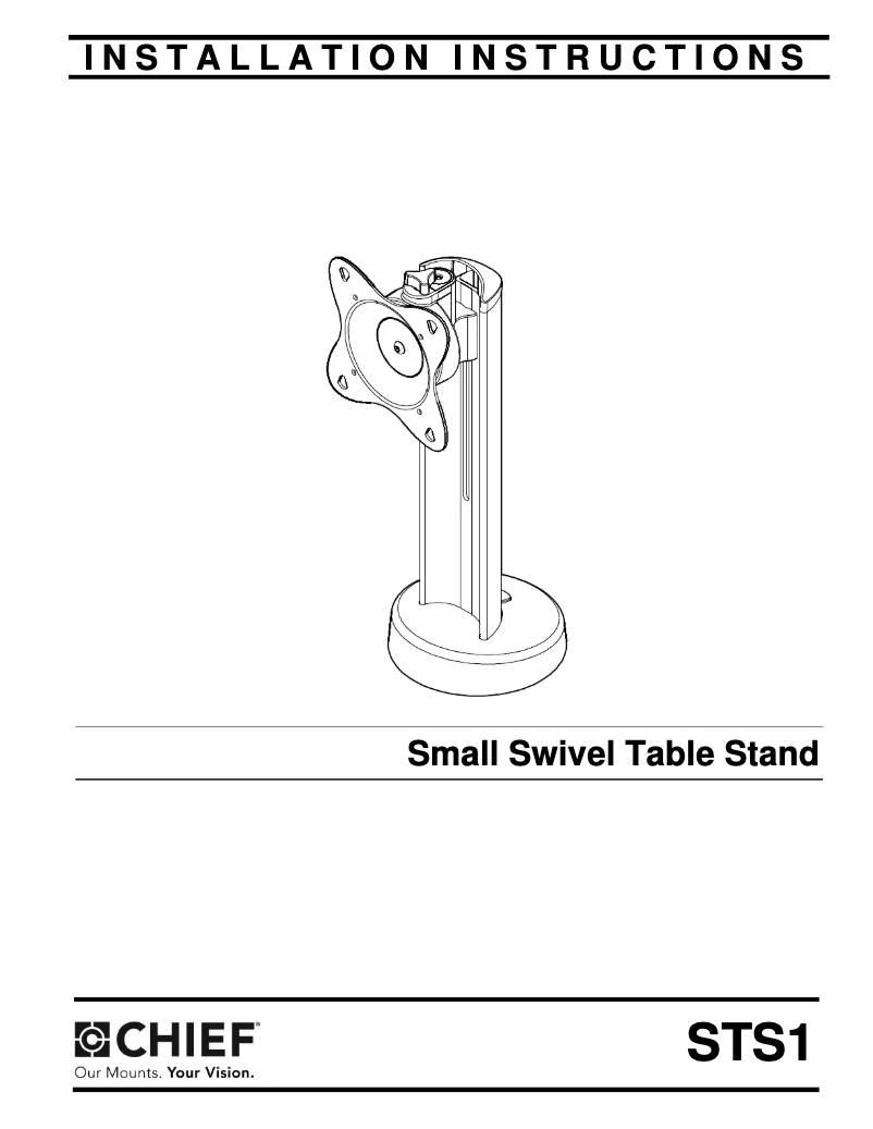 Page n°1 - Manuel utilisateur Chief STS1