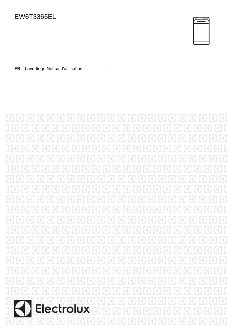 Page 1 de la notice Manuel utilisateur Electrolux EW6T3365EL