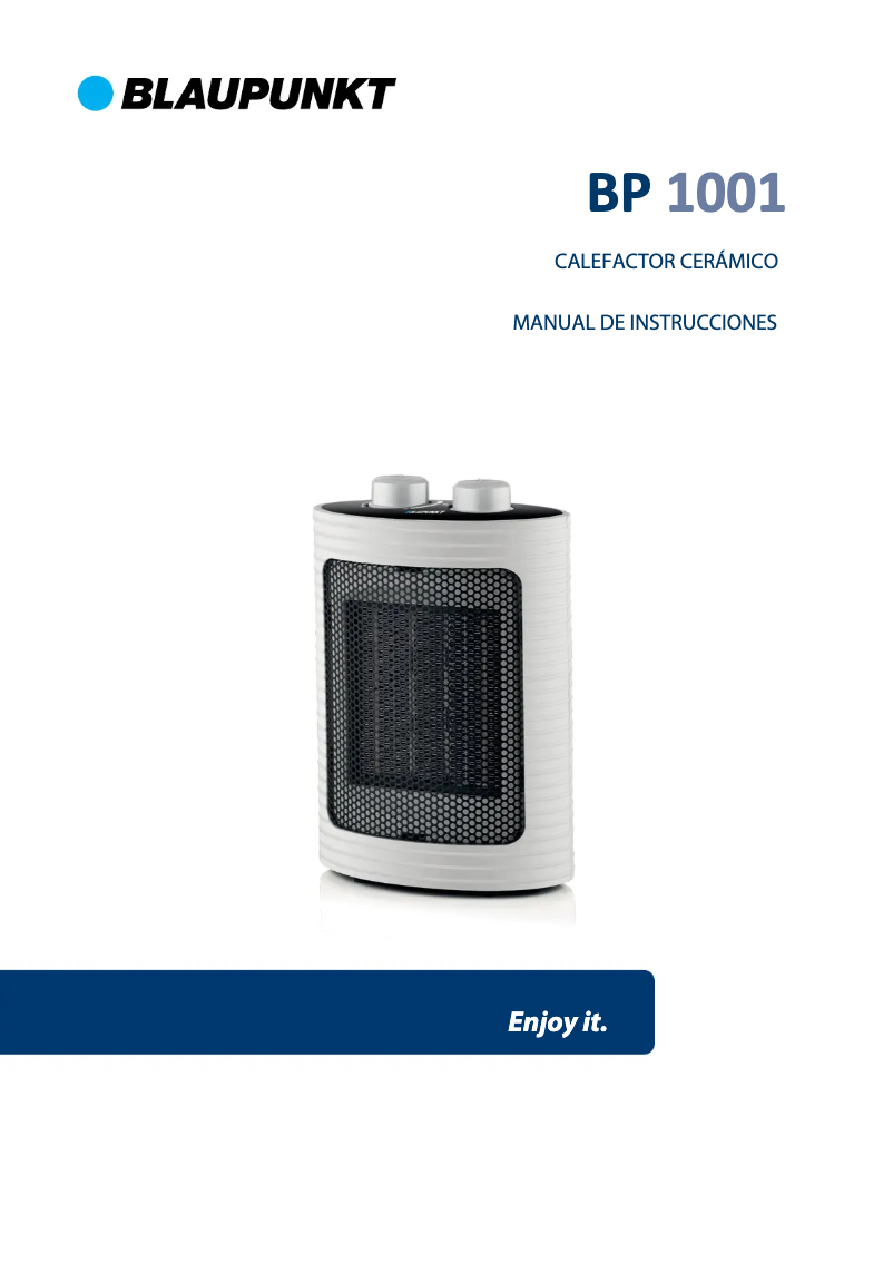 Page n°1 - Manuel utilisateur Blaupunkt BP1001