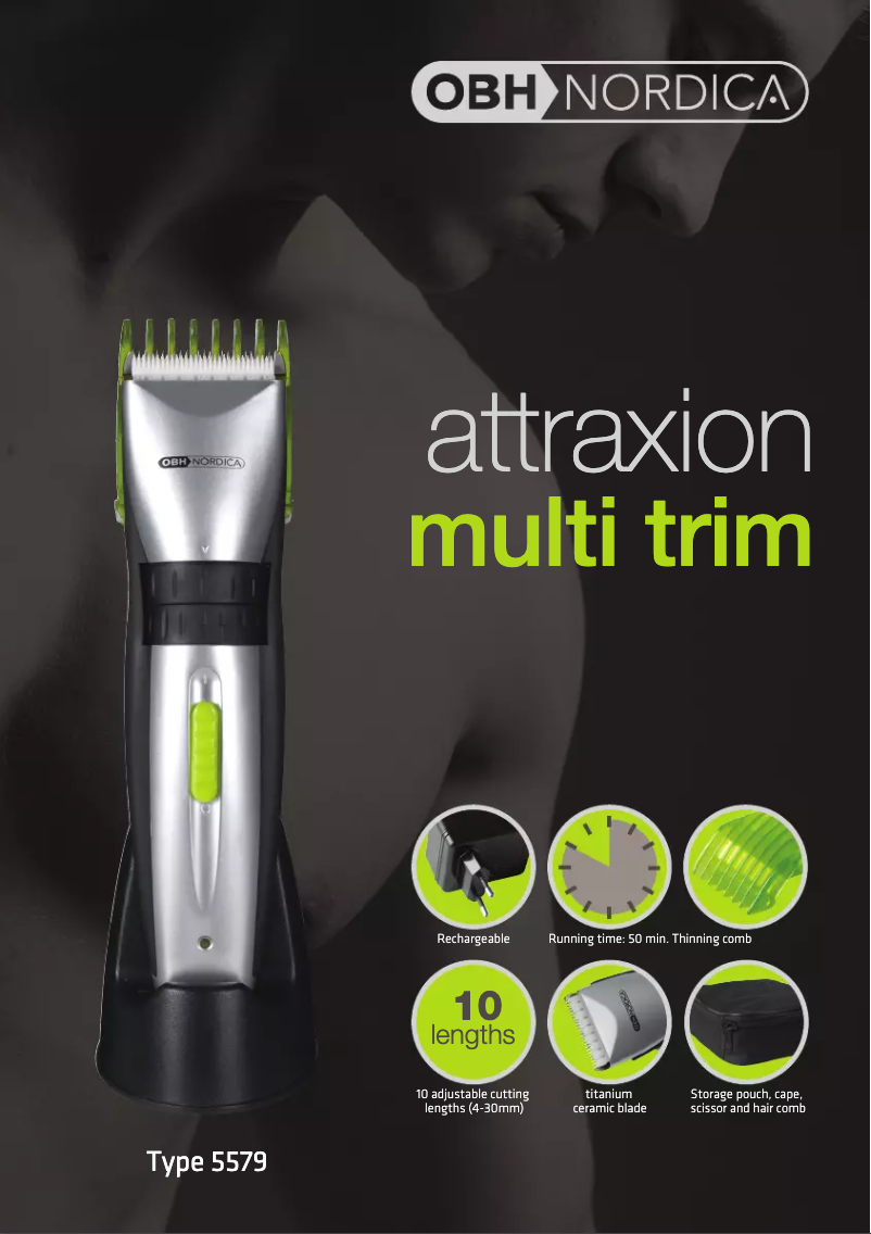 Página 1 del manual Manual de usuario OBH Nordica Attraxion 5579